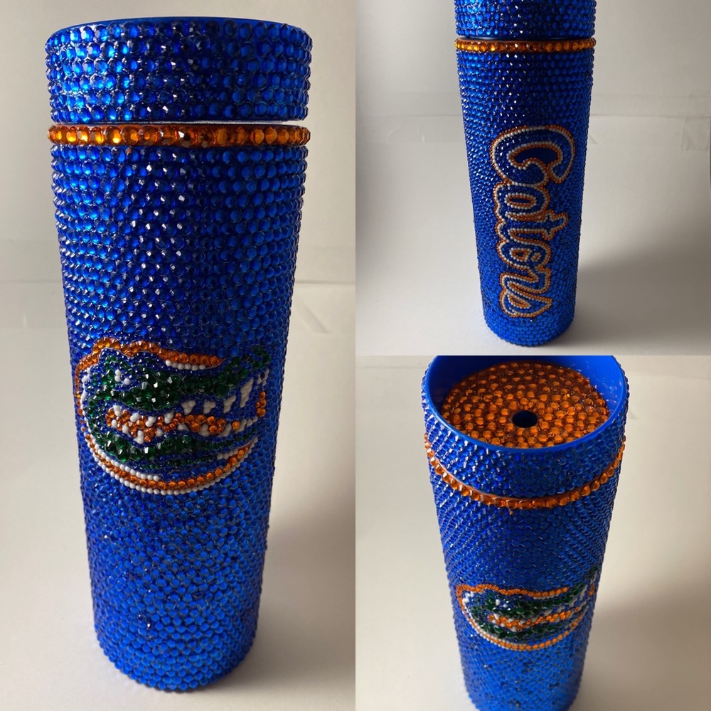 Custom UF Gator Rhinestone Tumbler